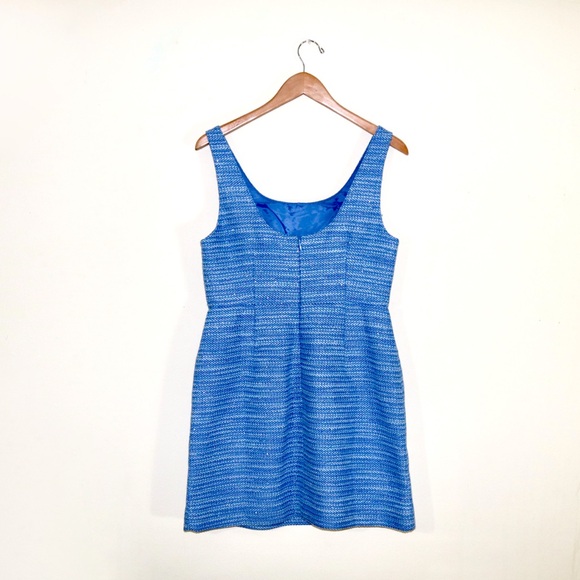 J.Crew Blue Mini Sheath Dress in Sequin Tweed - Picture 3 of 8